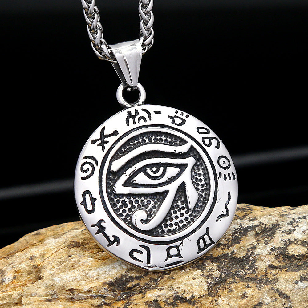 Devil's Eye Pendant Hip Hop Earthear Trendy Men's Eye Necklace