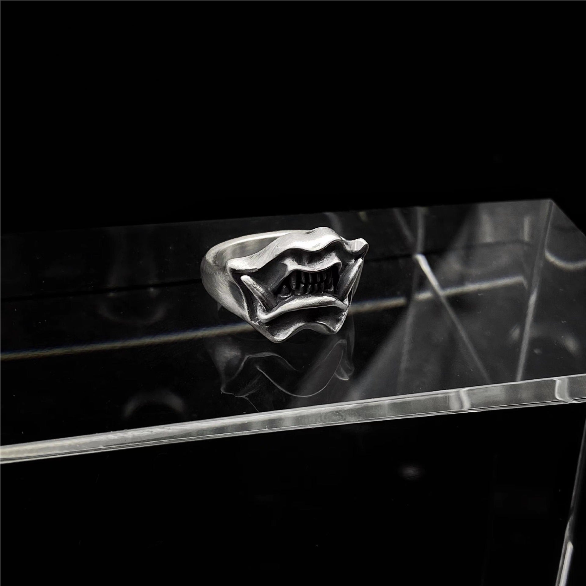 Black Fury Ring Hip Hop Fashion Open Ring Men's Style