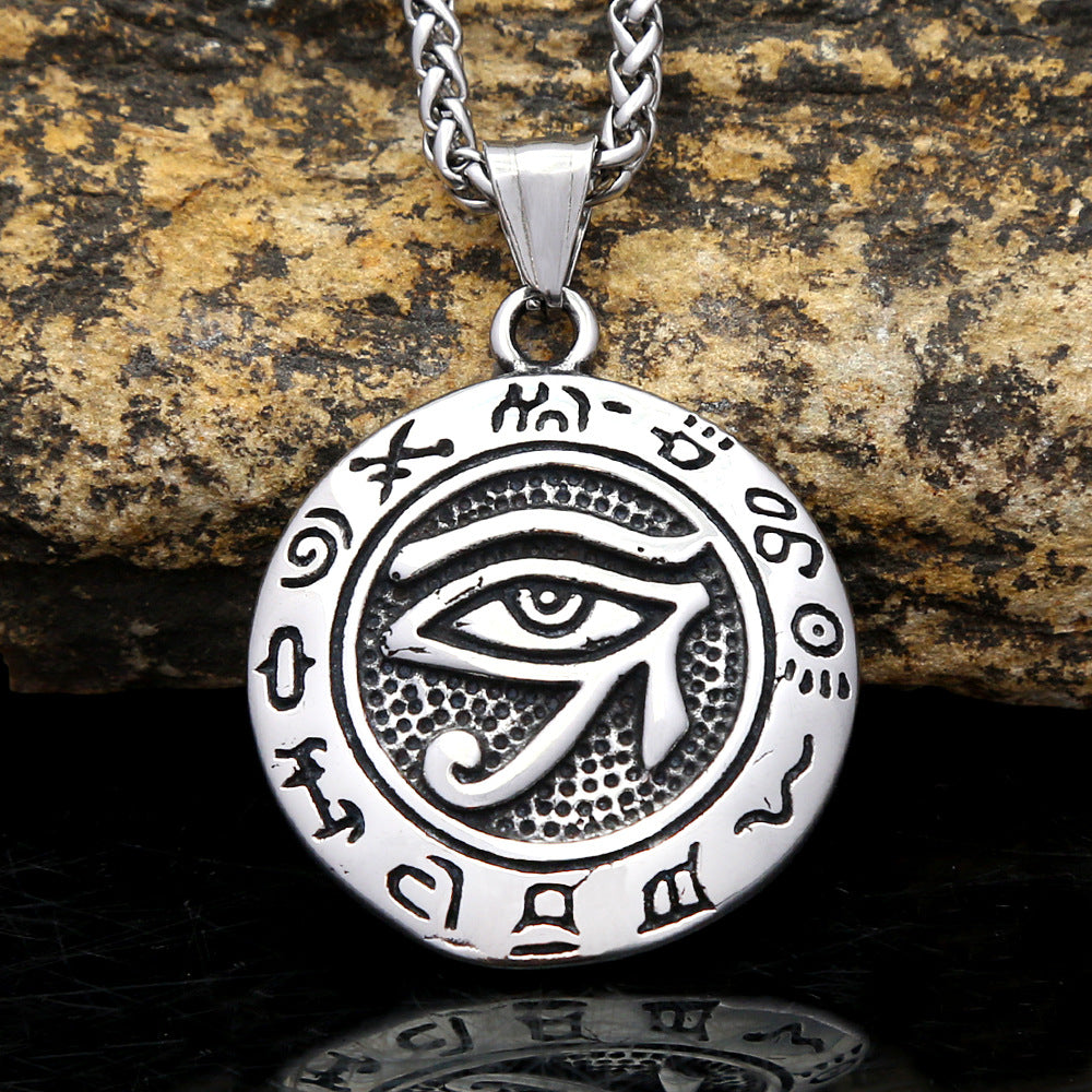 Devil's Eye Pendant Hip Hop Earthear Trendy Men's Eye Necklace
