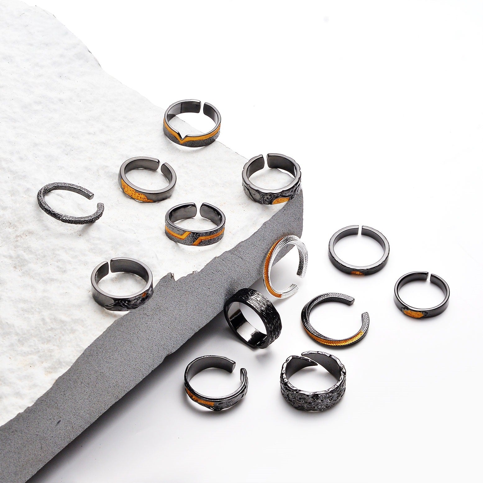 Carving Open Ring Dark Cloud Sky Ring