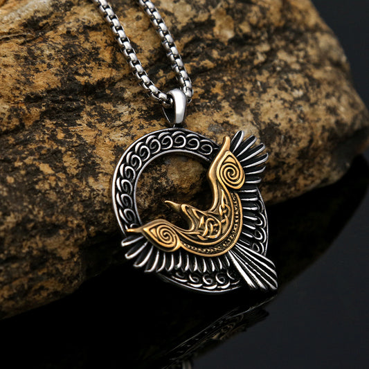 Noctforn  Viking Eagle men's necklace