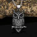Viking Owl Skull Men's Necklace