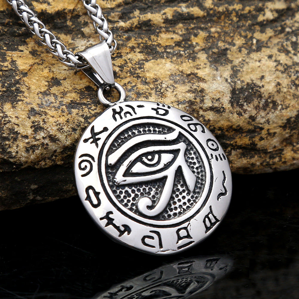 Devil's Eye Pendant Hip Hop Earthear Trendy Men's Eye Necklace