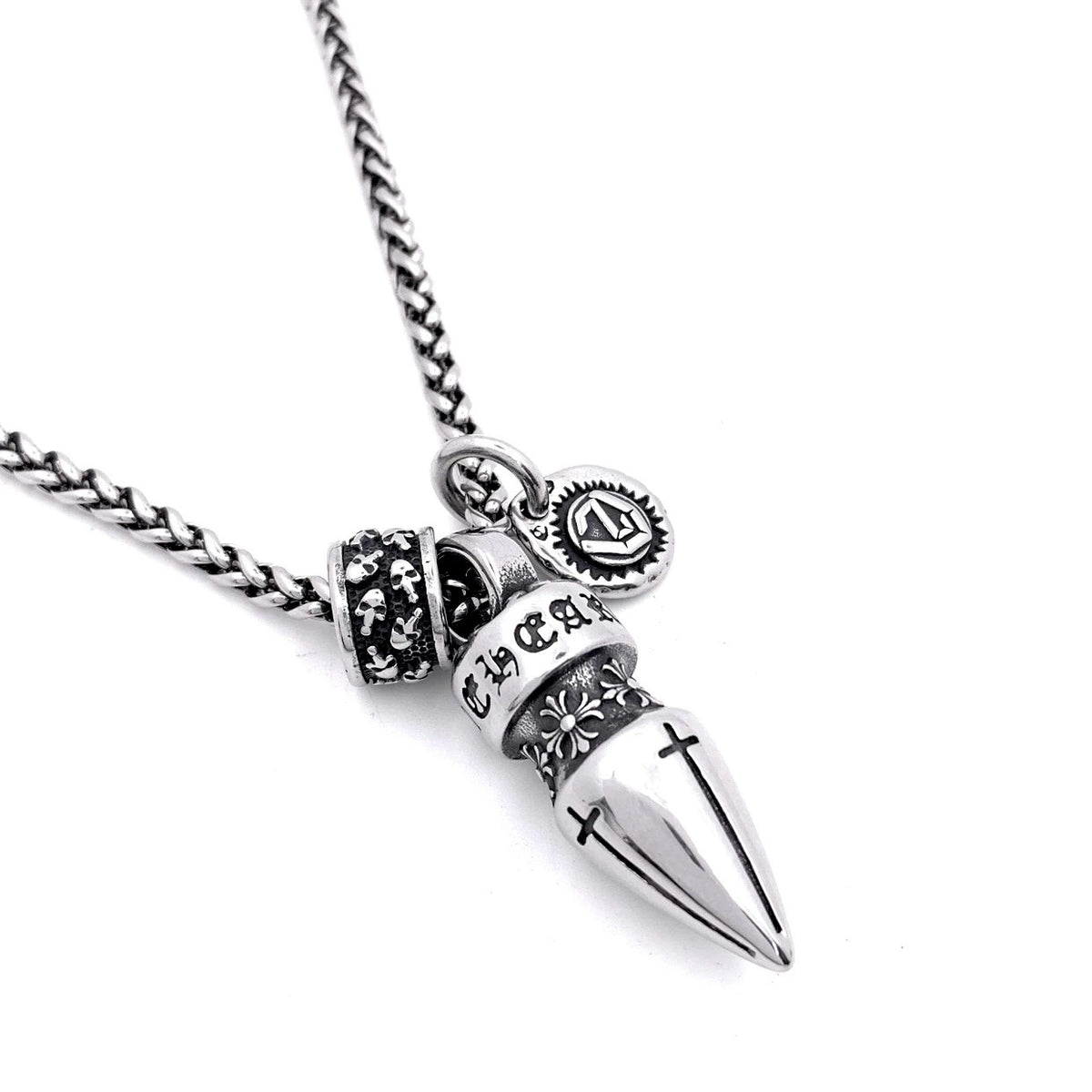 Noctforn Cross flower bullet sweater chain