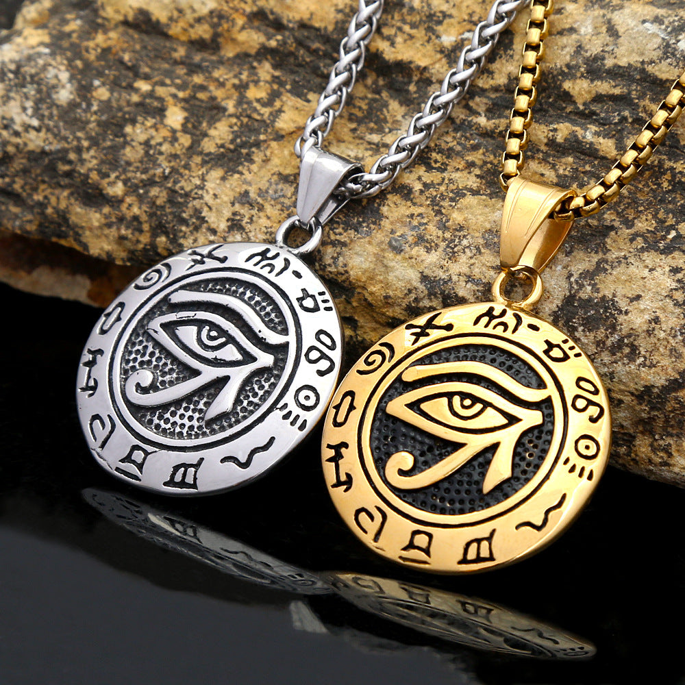 Devil's Eye Pendant Hip Hop Earthear Trendy Men's Eye Necklace