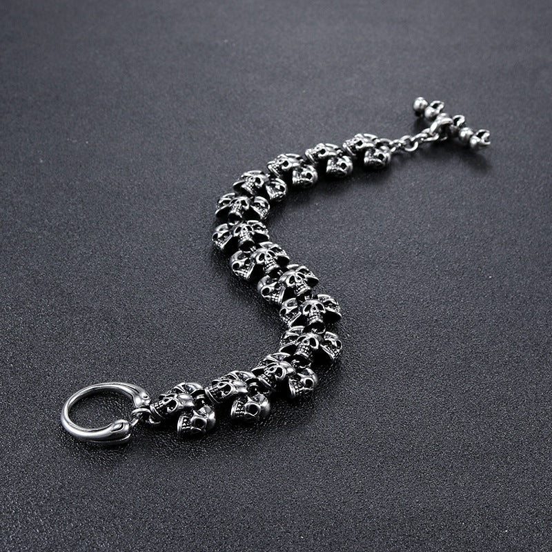 Noctforn Dark retro skull men's trendy bracelet