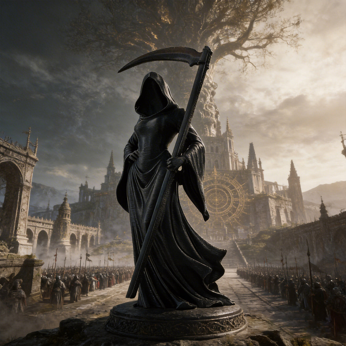 Noctforn Grim Reaper Scythe Desktop Ornament