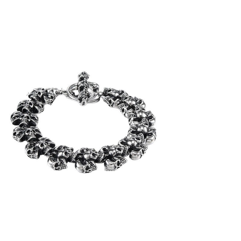 Noctforn Dark retro skull men's trendy bracelet