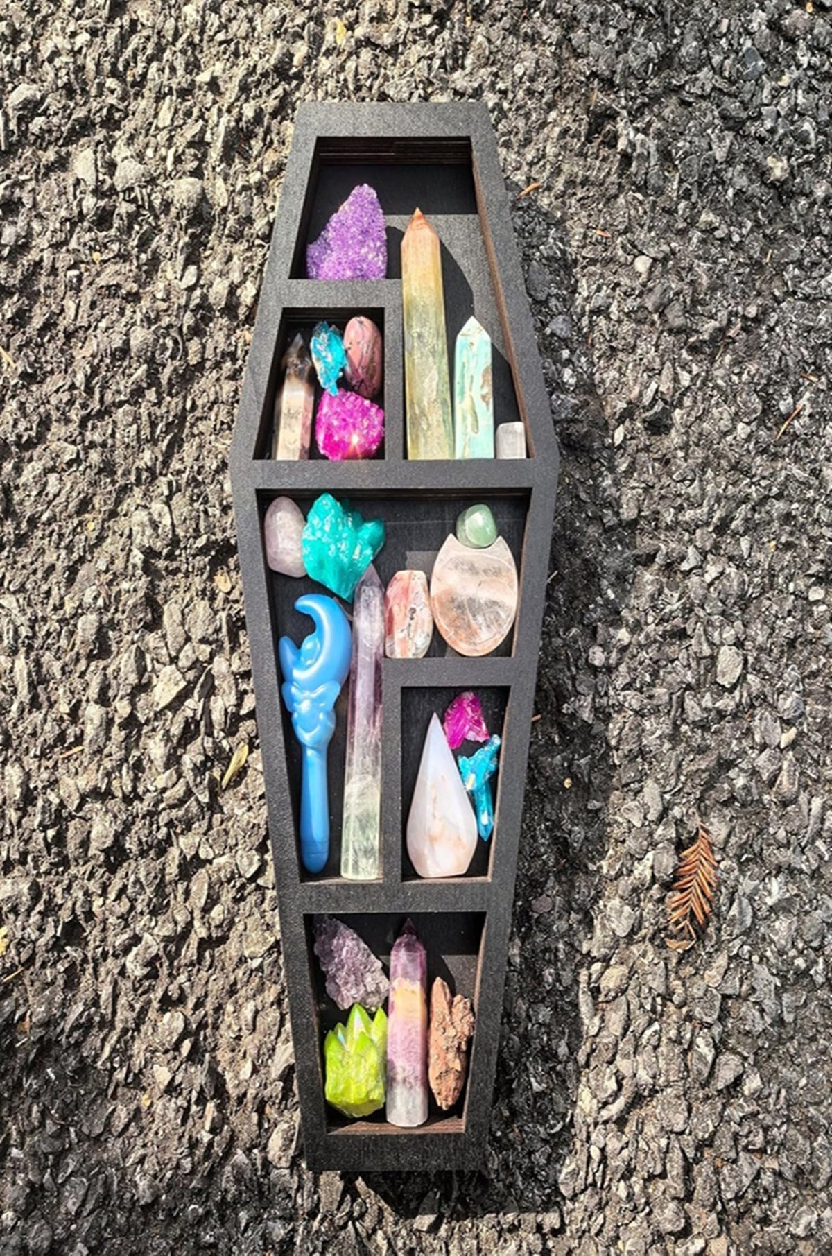 Noctforn Halloween coffin storage rack ornament