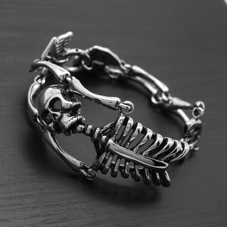 Noctforn Male skull bracelet