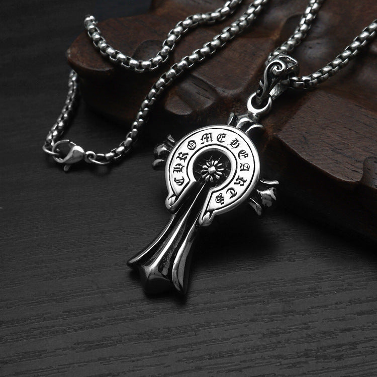 Noctforn Cast Cross Pendant and Cross Necklace