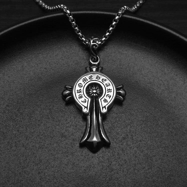Noctforn Cast Cross Pendant and Cross Necklace