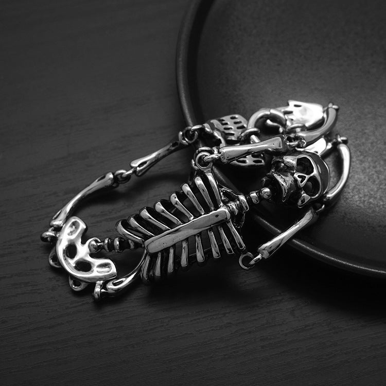 Noctforn Male skull bracelet