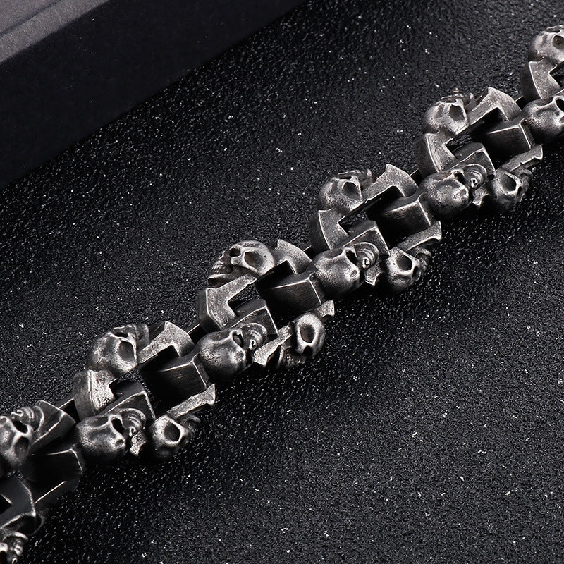 Noctforn Dark Style Leopard Head Male  Bracelet