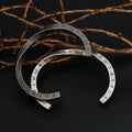 Viking retro letter stainless steel open mouth men's personalized titanium steel bracelet