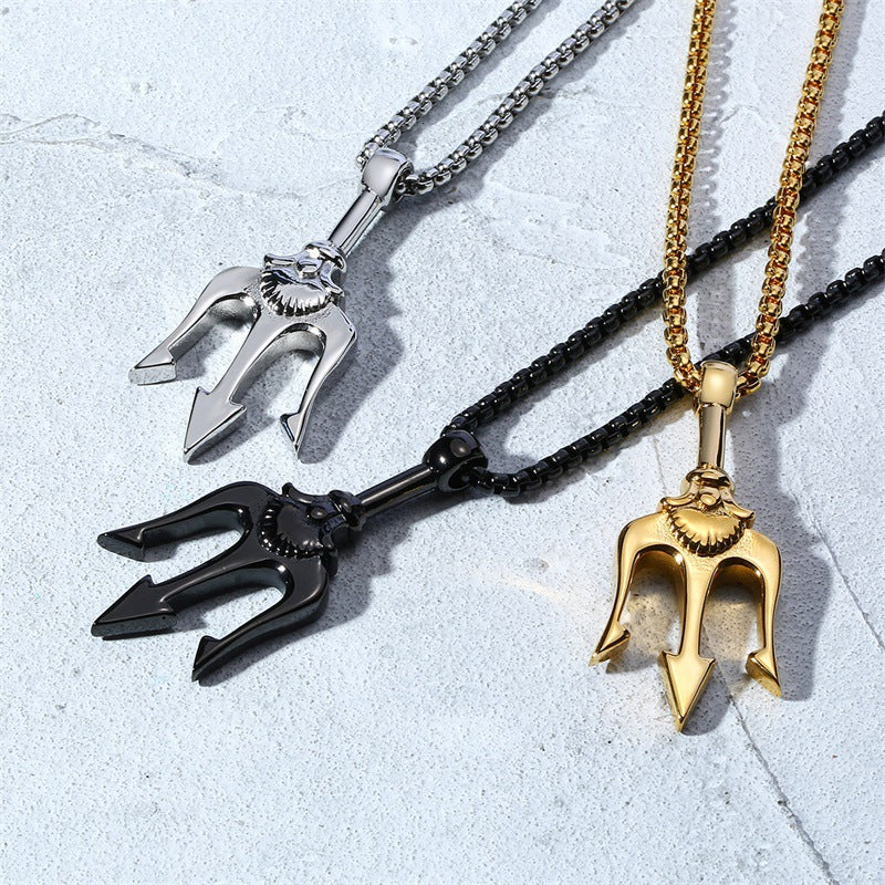 Noctforn Neptune's Trident Men's Necklace