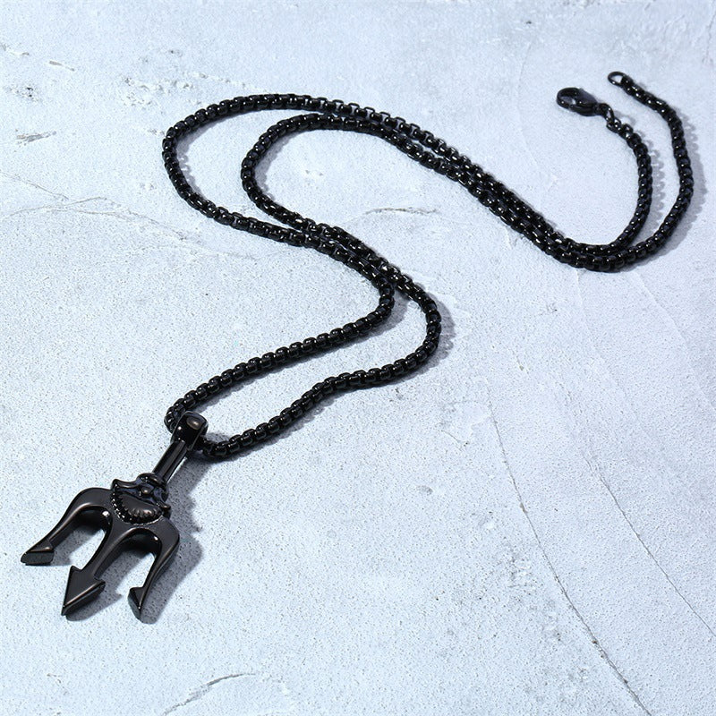 Noctforn Neptune's Trident Men's Necklace