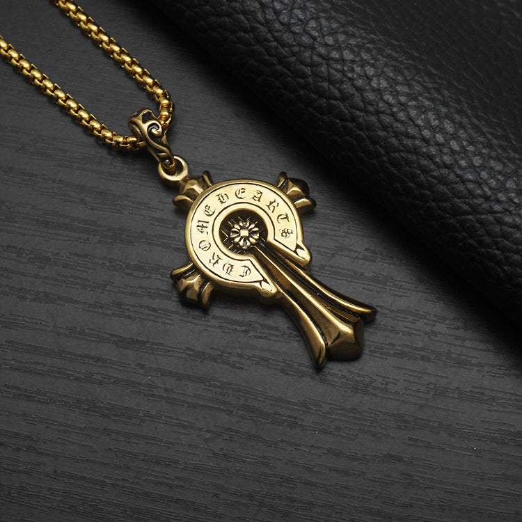 Noctforn Cast Cross Pendant and Cross Necklace