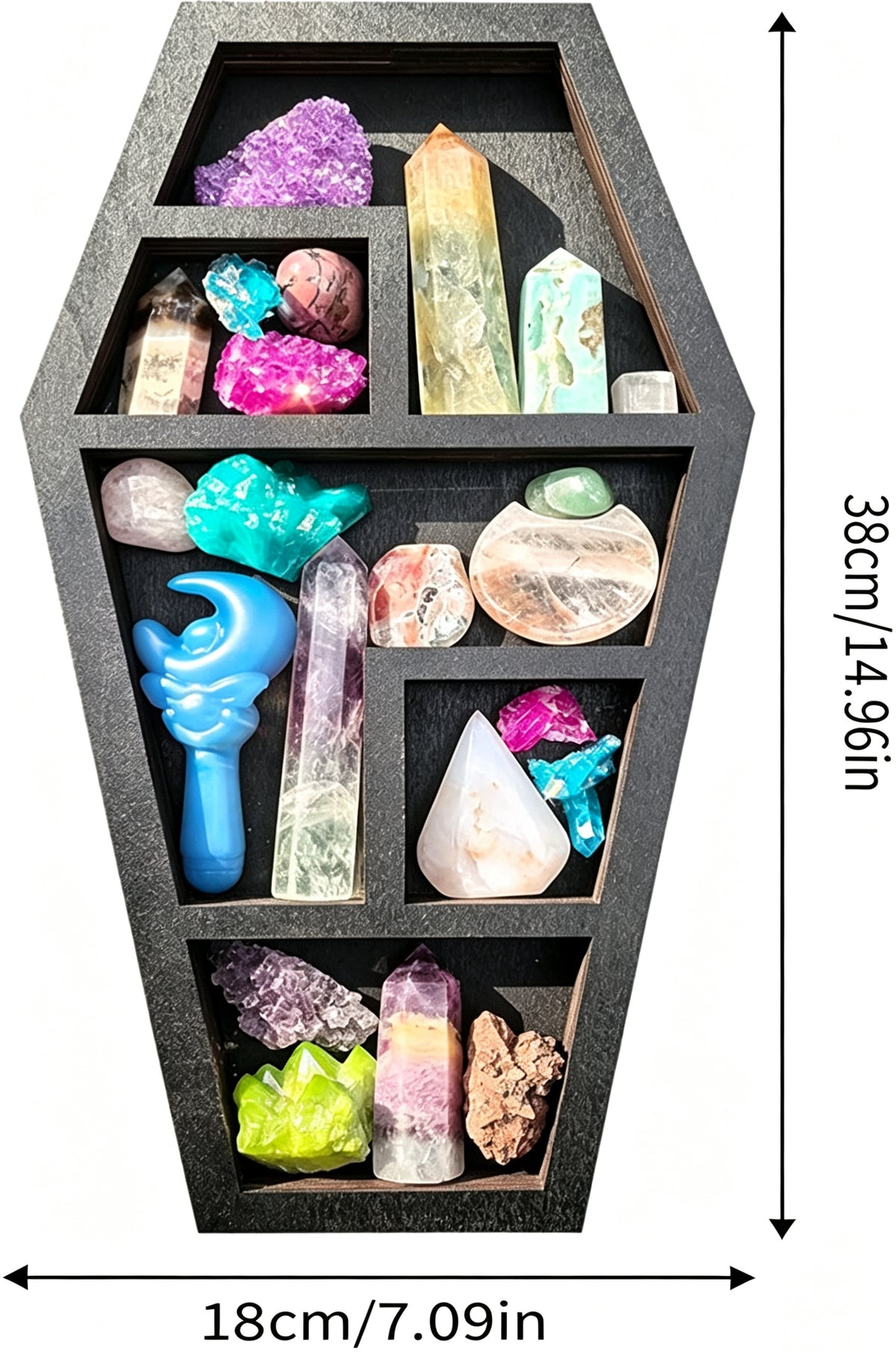 Noctforn Halloween coffin storage rack ornament