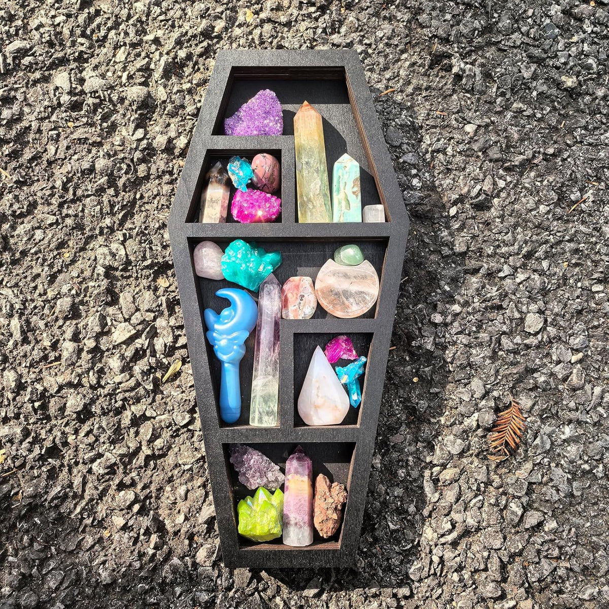 Noctforn Halloween coffin storage rack ornament