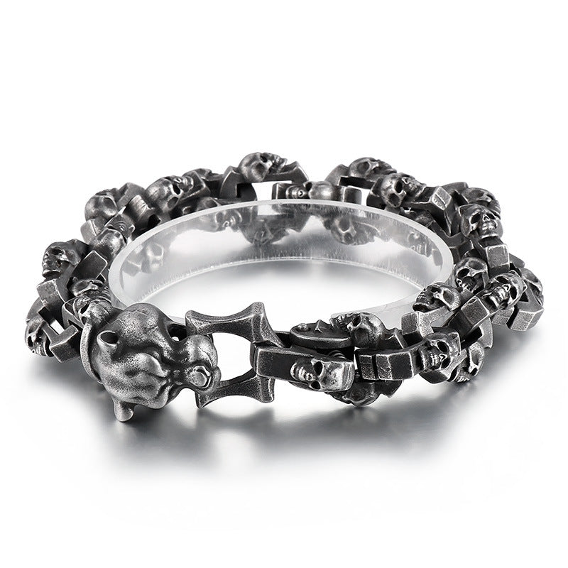Noctforn Dark Style Leopard Head Male  Bracelet