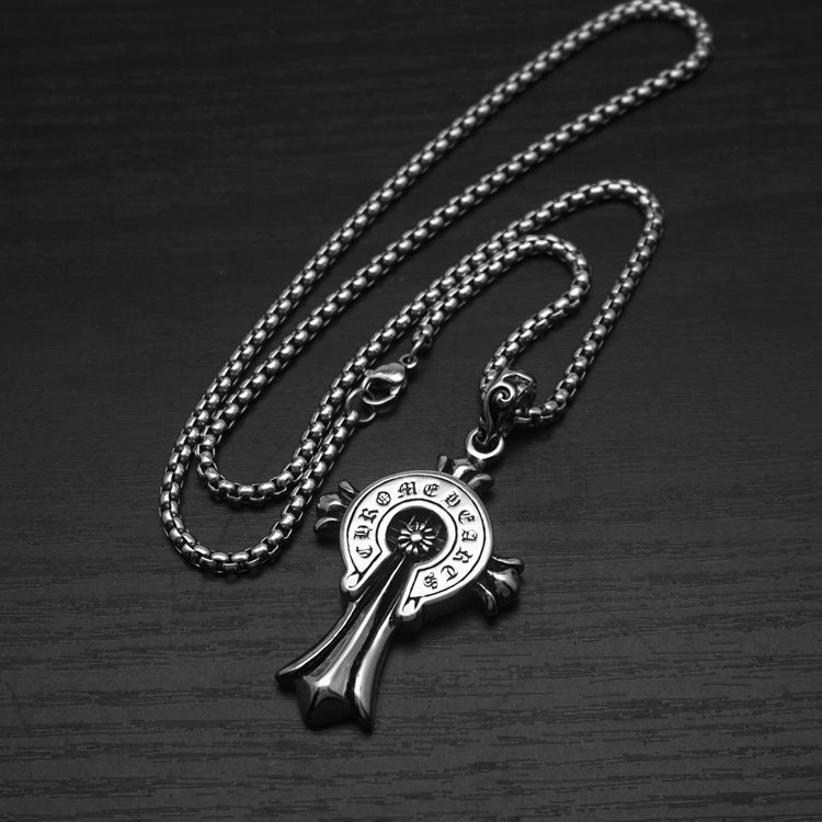 Noctforn Cast Cross Pendant and Cross Necklace