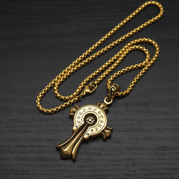 Noctforn Cast Cross Pendant and Cross Necklace